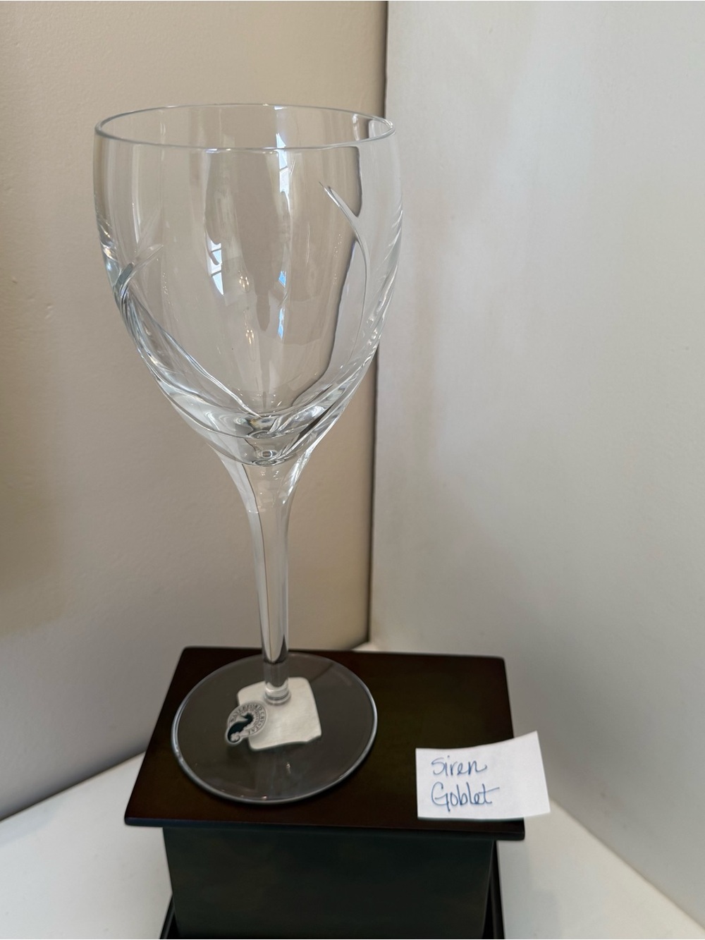 Waterford Siren Lead Crystal Goblet 136736 Made in Ireland Single